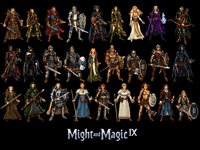 Tous les persos de MM9 Personnages